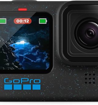 GoPro HERO12 Black - Waterproof Action Camera with 5.3K60 Ultra HD Video, 27MP Photos, HDR, 1/1.9" Image Sensor, Live Streaming, Webcam, Stabilization