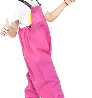 Luwint Kids Chest Waders for Girls, Youth Fishing Waders with Boots Children Hunting Wader Waterproof Lightweight Bootfoot